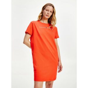 Oranžové šaty Tommy Hilfiger -