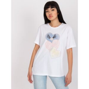 White cotton t-shirt with