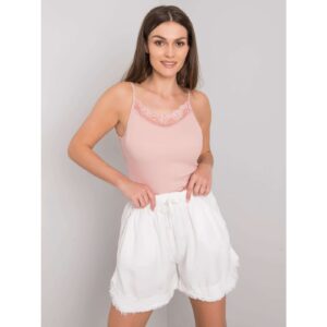Women's white shorts with