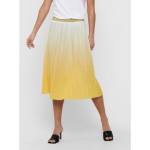 Žlutá plisovaná sukně ONLY