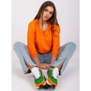 Basic orange Oliwia blouse