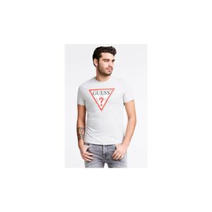 Guess šedé pánské tričko Triangle Logo -
