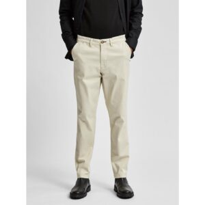 Krémové chino kalhoty Selected Homme Miles -