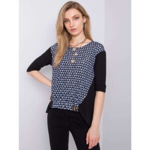 Black and blue blouse with Amy RUE