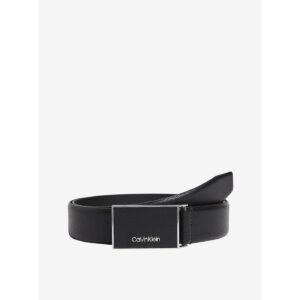 Černý pánský kožený pásek Calvin Klein -