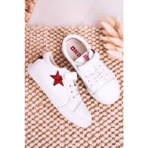 Children's Leather Sneakers With A