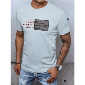 Men's plain T-shirt light gray