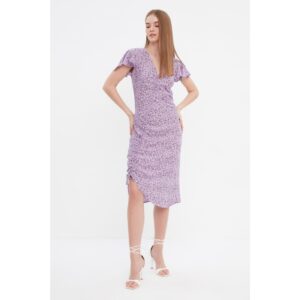 Trendyol Lilac Pleated Dress