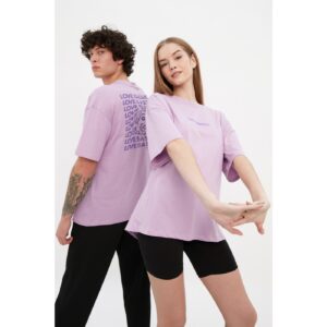 Trendyol Lilac Unisex Relaxed