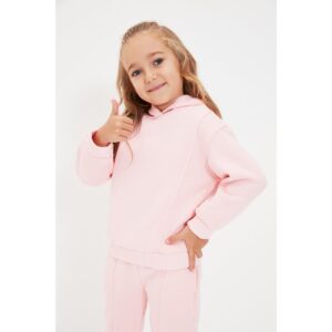 Trendyol Pink Basic Raised Girls' Knitted