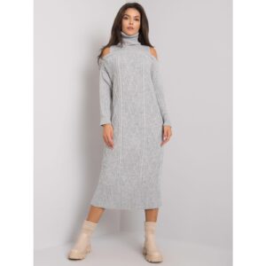 Gray knitted dress RUE
