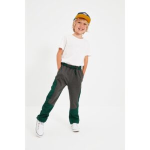 Trendyol Anthracite Color Block Boy Knitted Thin