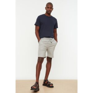 Trendyol Gray Men's Slim Fit Basic Shorts