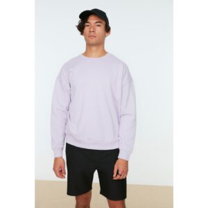 Trendyol Lilac Mens Oversize Fit Crew