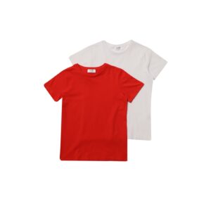 Trendyol Red-White 2-Pack Basic Boy