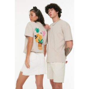Trendyol Stone Unisex Relaxed Fit