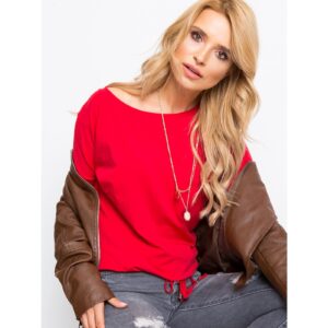 Carla's red blouse