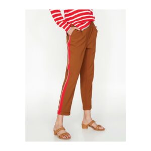 Koton Women's Brown Stripe Detailed