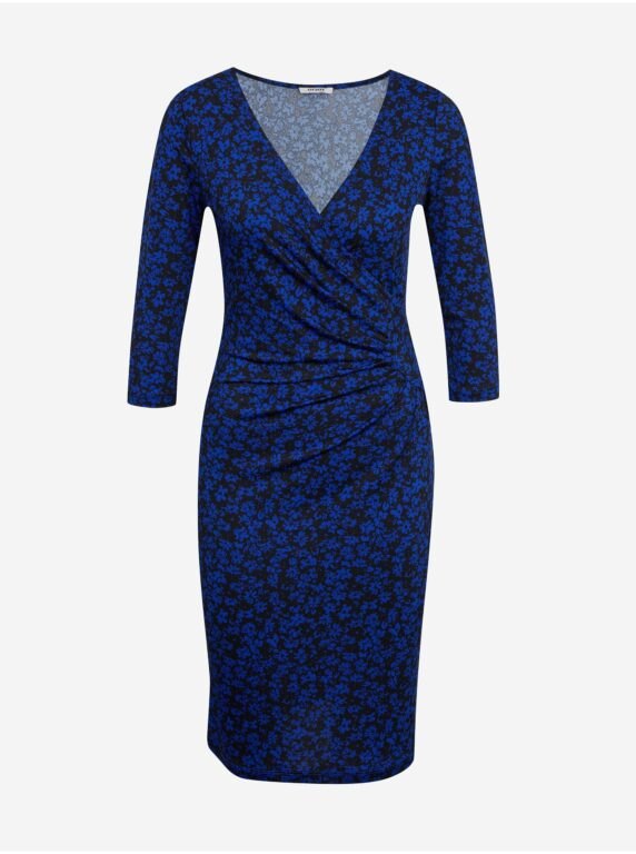 Orsay Černo-modré dámské květované šaty