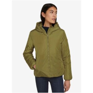 Světle zelená dámská lehká bunda s kapucí Tom