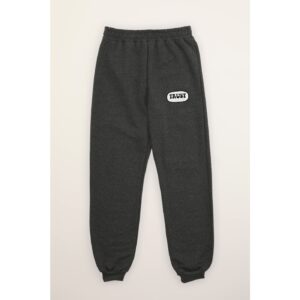Trendyol Anthracite Embroidered Loose Jogger
