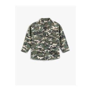 Koton Camouflage Patterned Oversize Jacket