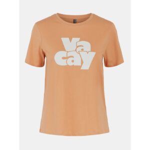 Oranžové tričko s potiskem