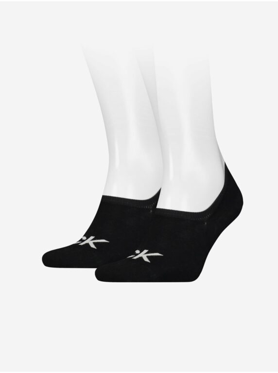 Sada dvou párů pánských ponožek v černé barvě