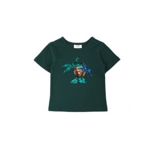 Trendyol Green Sequined Boy Knitted