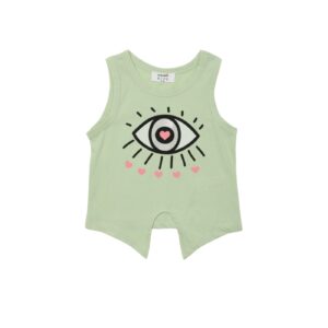 Trendyol Mint Printed Girl Knitted