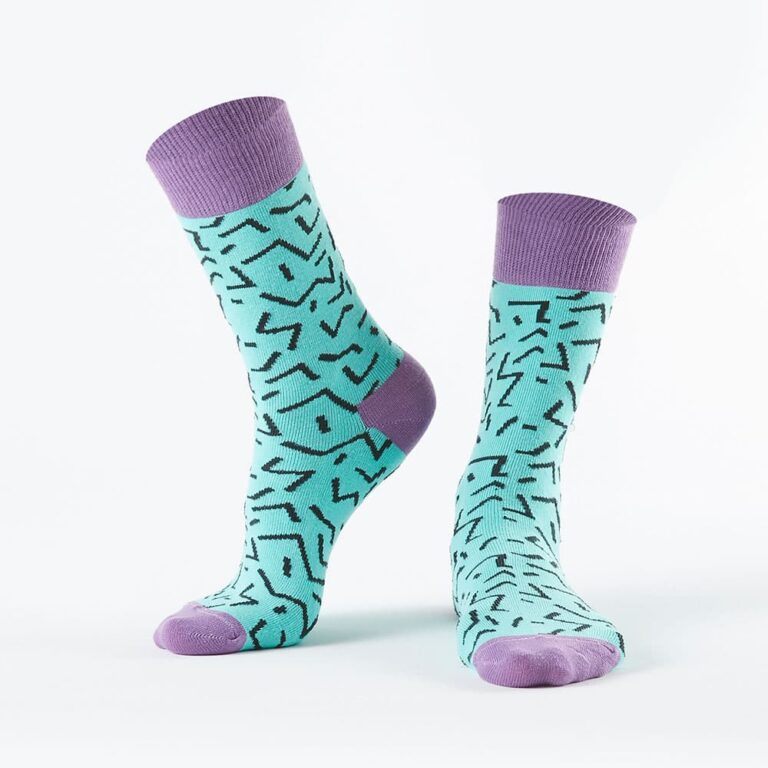 Tyrkysové dámské ponožky s