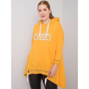 Dark yellow women's plus size sweatshirt
