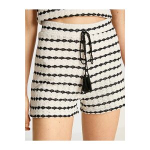Koton Patterned Knitted Shorts