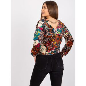 Patterned blouse with a
