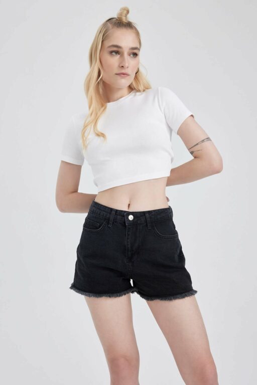 DEFACTO Normal Waist Cropped Side