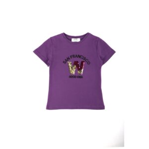 Trendyol Purple Rotating Sequined Girl Knitted