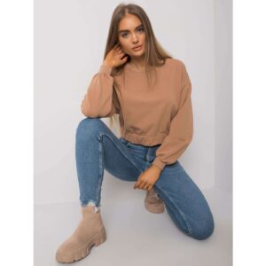Basic women's camel sweatshirt