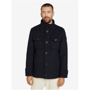 Černá pánská bunda Tom Tailor Wool Jacket -