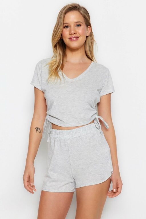 Trendyol Pajama Set - Gray