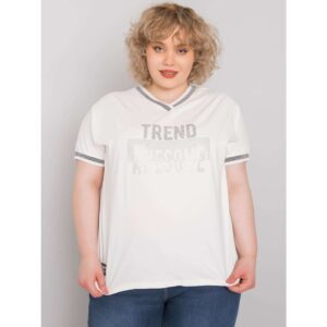 Women's white blouse oversize with