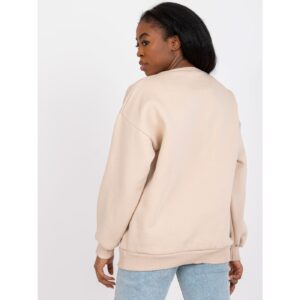 Beige sweatshirt without a hood with an Elise