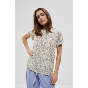 Cotton blouse with an oversize cut -