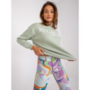 Light green Alizee SUBLEVEL sweatshirt without a