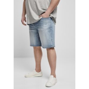 Relaxed Fit Jeans Shorts Light Destroyed