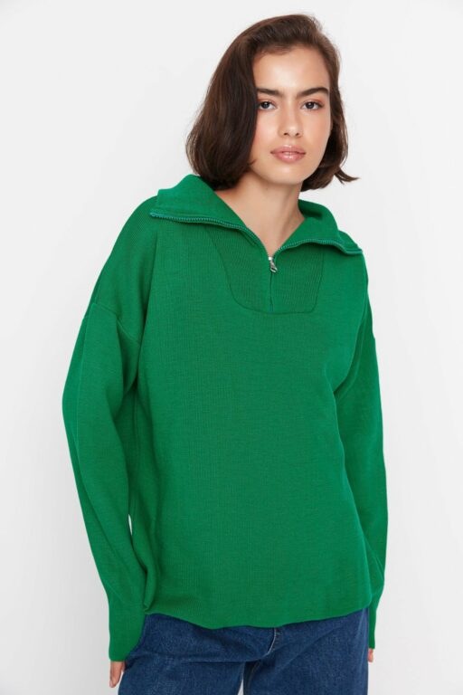 Trendyol Green Oversize Knitwear