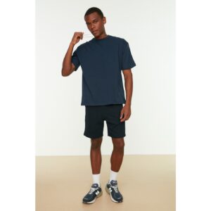 Trendyol Navy Blue Men's Relaxed Fit 100% Cotton Short