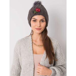Winter hat with a dark gray