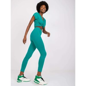 Women's green leggings for