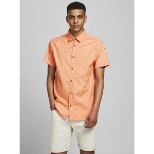Oranžová vzorovaná košile Jack & Jones Playa -