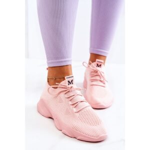 Sport Shoes Sneakers Fabric Pink